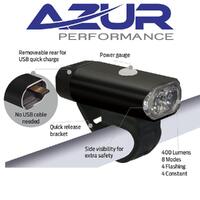 Headlight AZUR Fusion USB Rechargeable 400 Lumens Headlight AZUR Fusion USB Rechargeable 400 Lumens