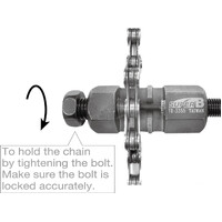 Super B Chain Rivet Extractor for 3/32" to 3/16" and 8,9,10 Speed Chains
