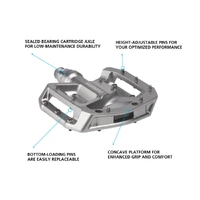 Pedals Shimano GR500 Flat Platform Silver