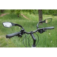 Bicycle Mirror Spy Space Anti Glare Adjustable Left Hand Handlebar Fit
