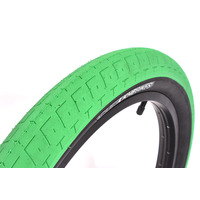 KHE BMX Bike Tyre ACME, 20" x 2.40", Green-Black Sidewall  KHE BMX Bike Tyre ACME, 20" x 2.40", Green-Black Sidewall 