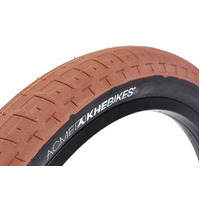 KHE BMX Bike Tyre ACME, 20" x 2.40", Brown-Black Sidewall  KHE BMX Bike Tyre ACME, 20" x 2.40", Brown-Black Sidewall 