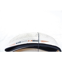 Khe Folding Bmx Bike Tyre Premium Mac1, White, 20"X1.70",  Flat Land Tyre Khe Folding Bmx Bike Tyre Premium Mac1, White, 20"X1.70",  Flat Land Tyre