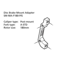 Disc Brake Mount Adaptor Shimano 180mm Post Mount/ A-Std Front SM-MA-F180P/SA