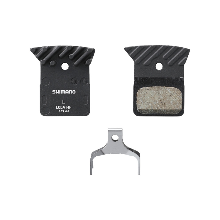 Shimano Disc Brake Pads L05A-RF Resin With Fins (1 Pair) Shimano Disc Brake Pads L05A-RF Resin With Fins (1 Pair)