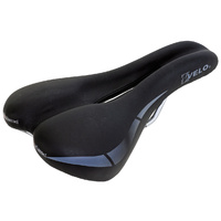 Velo Saddle Wide Channel Black 270 mm X 175 mm 360 Grams