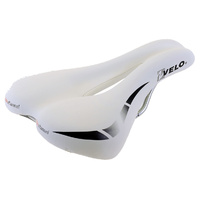 Velo Saddle Wide Channel White 250 mm X 168 mm 360 Grams. Ladies Seat.