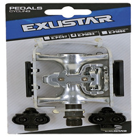  Exustar Pedals Half Clipless Alloy Suits Shimano Cleats