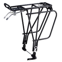 Bicycle Carrier Rear Alloy Adjustable for 26-29 Black w/QR for Disc Brake
