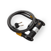  Bike U-Lock And Cable Combo 190X14Mm Ulock 1800X10Mm Cable Via Velo Brand