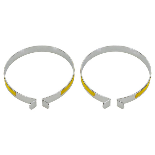 M-Wave Bike Trouser Clips with Reflective Strip. Trouser Bands for Cycling.  M-Wave Trouser Bands Steel With Reflective Strip 