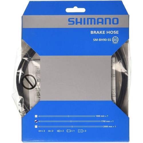 Brake Hose Shimano BH90 Straight Connect Black 1700mm Brake Hose Shimano BH90 Straight Connect Black 1700mm
