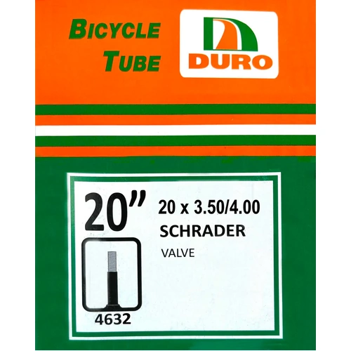Duro 20 x 2.40–4.00 Bike Tube – Schrader Valve Tube 20 x 2.40/4.0 SV suit FAT Bikes