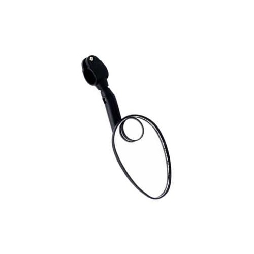 Oval Convex Bicycle Mirror with Clamp Mount – Wide Rear View Bicycle Mirror Oval, Convex Mirror Glass, Clamp Mounting