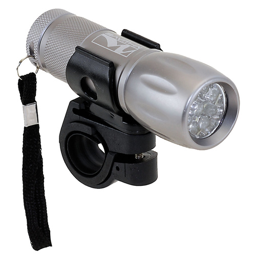  M-Wave Headlight/Torch 9 White Leds Alloy