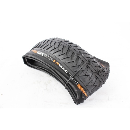 Khe Bmx Bike Tyre  Folding Premium Mac2+ , Black, 20"X2.30", Dirt