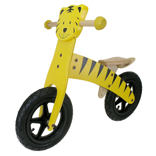 Kids Balance Bike - Bike Running Wooden Tiger 
