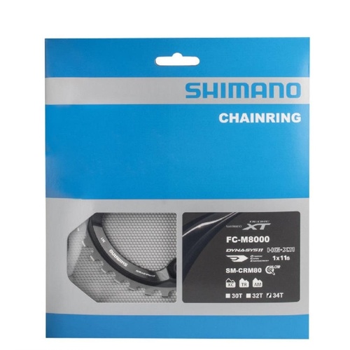 Shimano Deore XT Chainring SM-CRM80 1x11speed 96mm-PCD 34T  Shimano Deore XT Chainring SM-CRM80 1x11speed 96mm-PCD 34T 